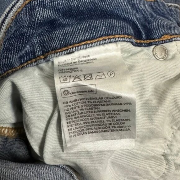 Skinny Denim Jeans Pants Size 36 Distressed - Picture 5 of 7